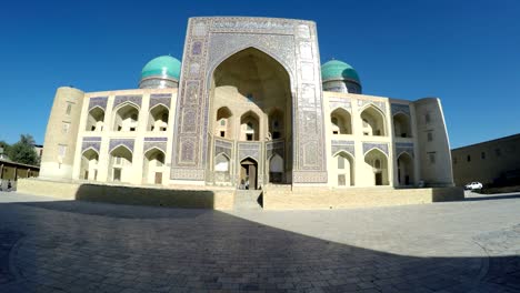 uzbekistan,ulugbek madrasah madrasah in bukhara, makes a uniform complex with madrasah of abdulazis-hana