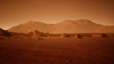 Deserted-terrestial-planet-in-orange-colors