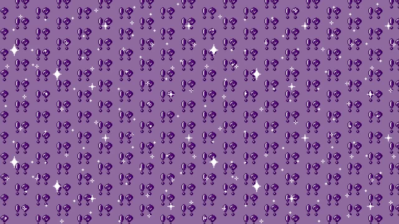 Purple Pixel Art Pattern