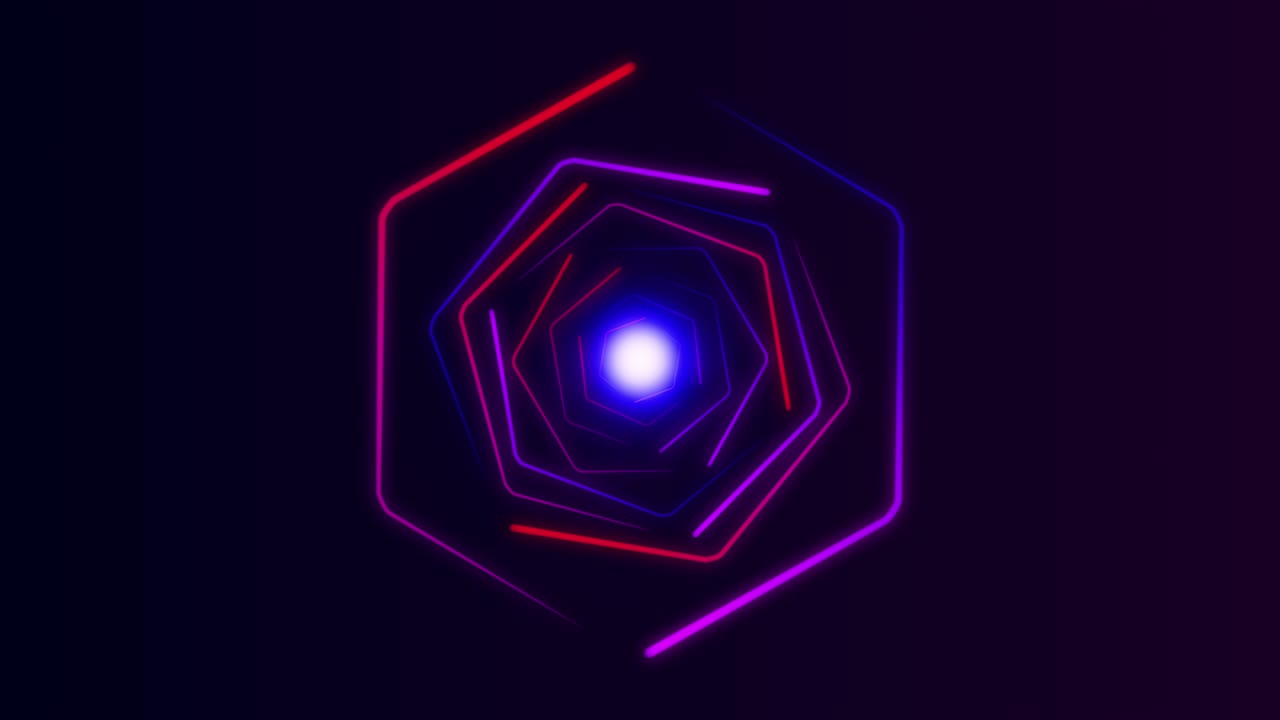 fondo de movimiento de neón bucle sin costuras