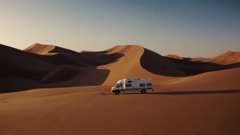 van adventure in the desert