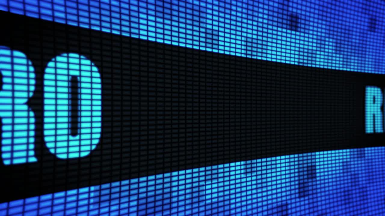 Rio de Janeiro displayed on a digital screen