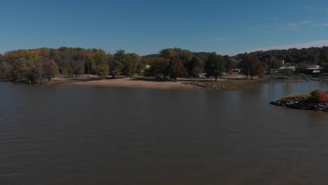 public campground, spindler marina in east peoria, illinois.  on illinois river