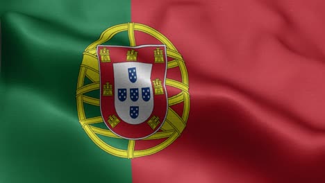 waving loop 4k national flag of portugal