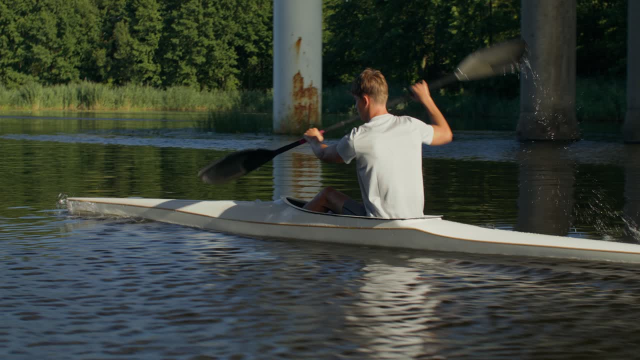 Kayaking on the river