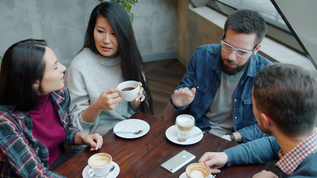 Friends Having Coffee