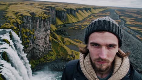 man in iceland