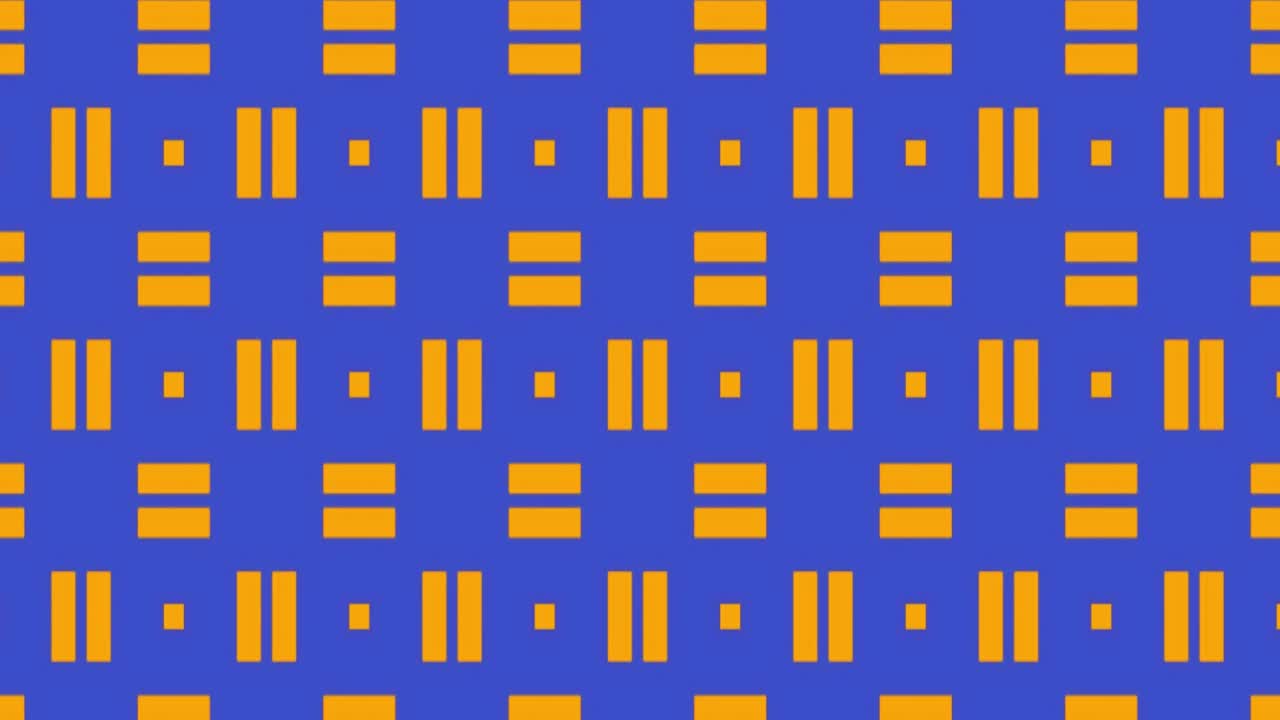 formas geométricas que se mueven verticalmente sobre un fondo azul