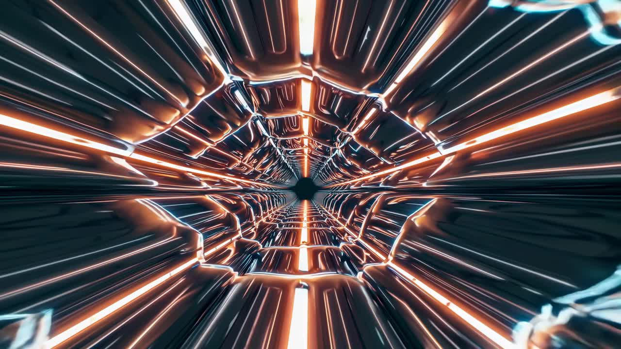 Abstract Futuristic Tunnel