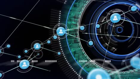 Animation-of-network-of-connections-over-data-processing