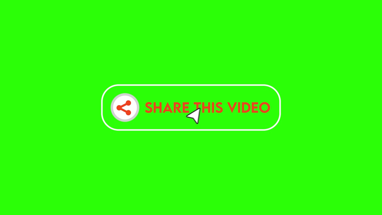 Share this video button on green screen