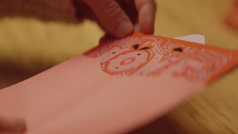 opening a red envelope
