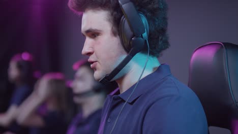 young man losing game