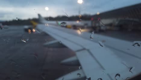 view from an airplane window