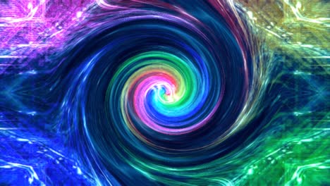 beautiful unique liquid swirl pattern motion background with colorful fractal lines.