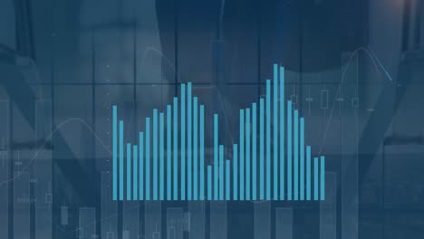 Animation-of-diverse-graphs-over-legs-of-businesspeople