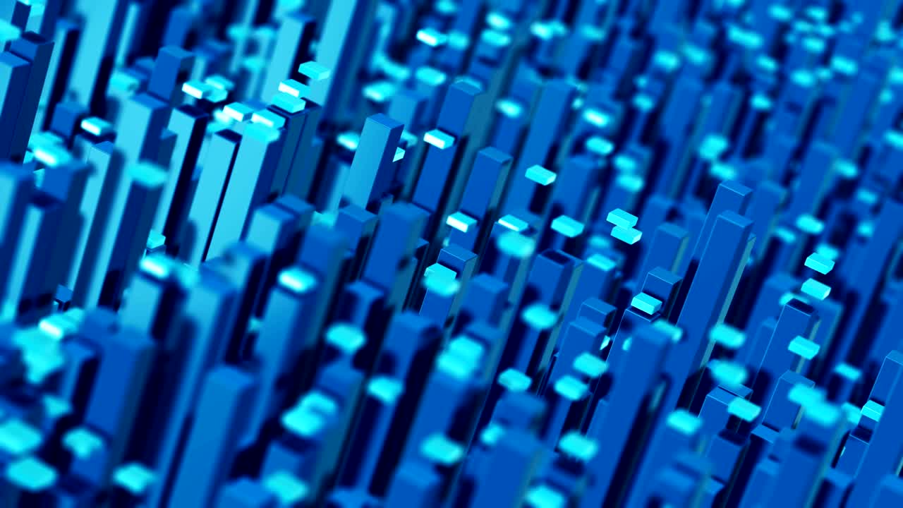 빅데이터 정보 매체의 이동 블록 4k uhd 비디오 애니메이션 루프