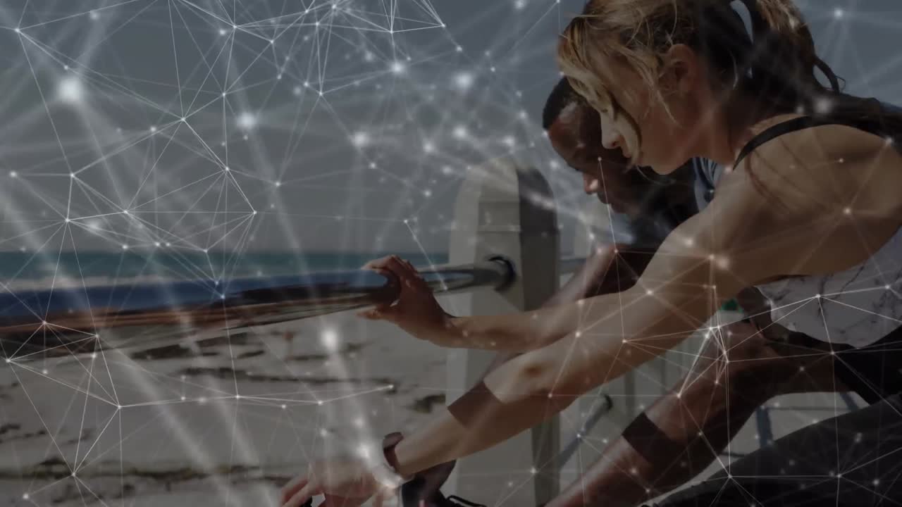 야외 운동을 하는 여성과 남성에 대한 연결 네트워크의 활성화