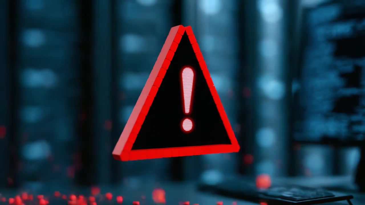 Alert and Warning Signals Representing Potential Threats in a Digital Environment with Red Triangular Imagery Signifying Caution and Urgency.
