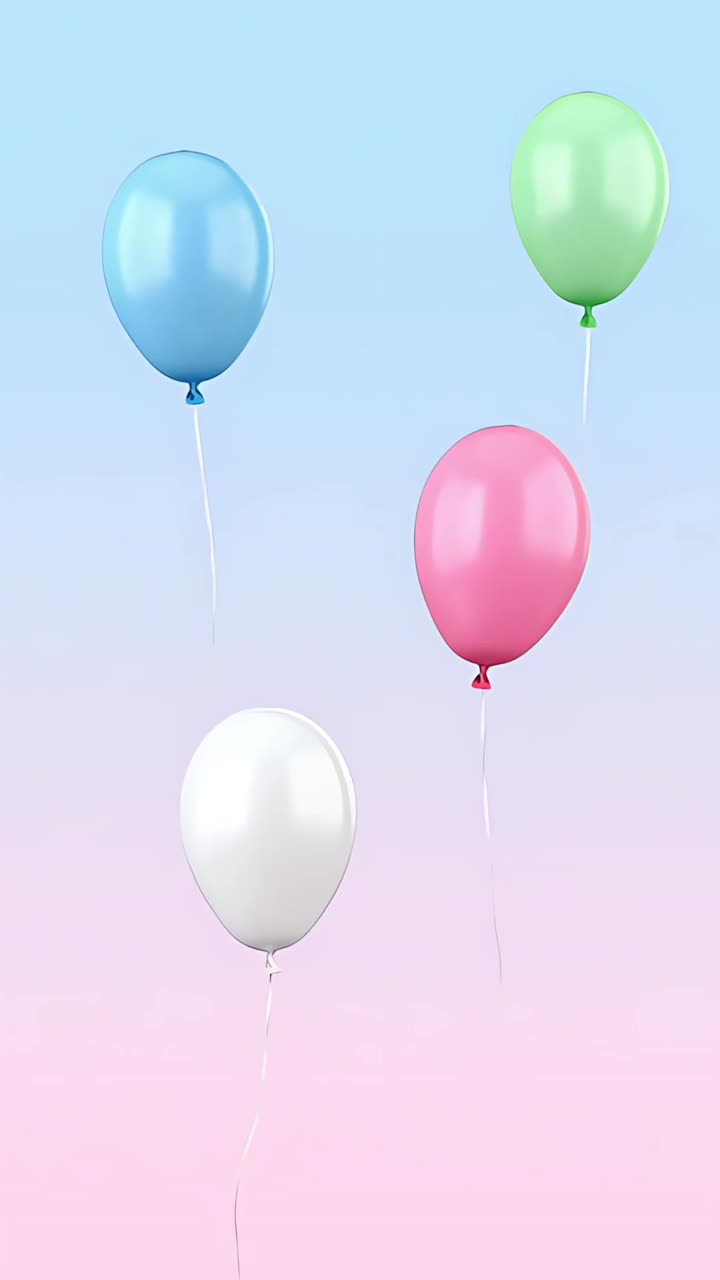 Sfondio di compleanno con palloncini