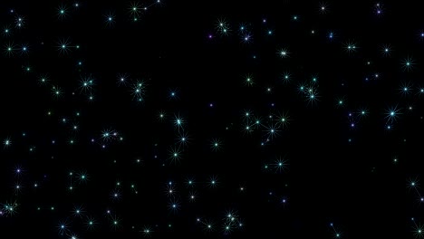 las estrellas de navidad parpadean en color 4k