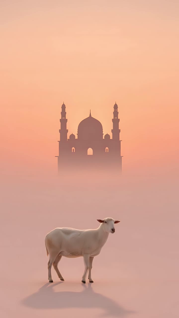 Eid al-Adha Moschea Sfondo islamico 4K