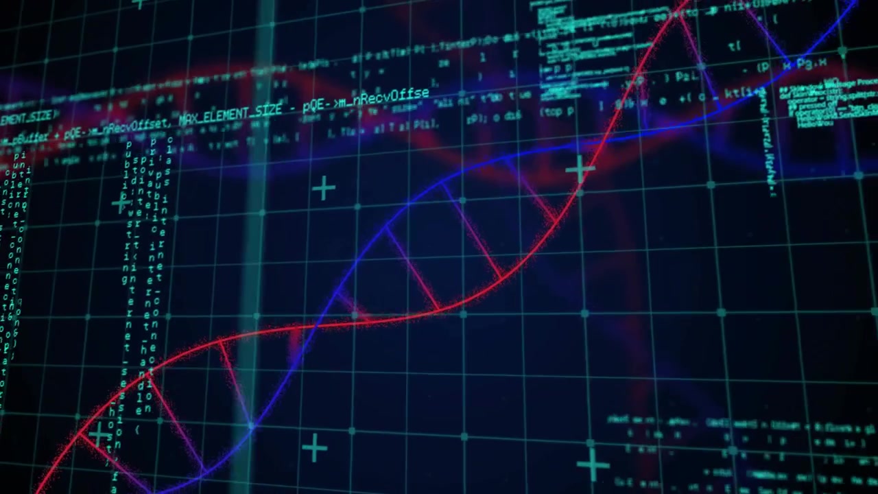 Evolving DNA Double Helix Structure on a Digital Grid with Code