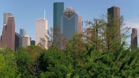 Etablierte-Kranaufnahme-Der-Innenstadt-Von-Houston