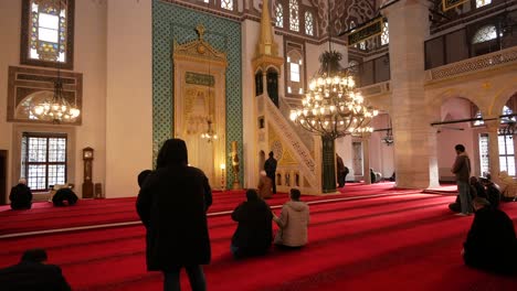 inside a mosque - turkish religious interior