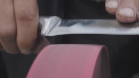 Sharpening a Knife by Hand