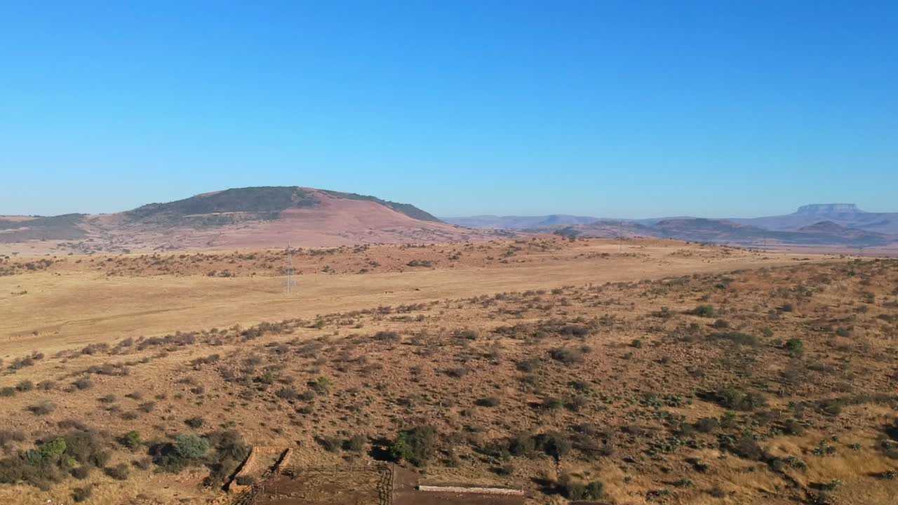 drone footage of KZN South Africa with mountain backdrops