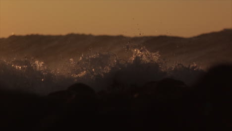 large waves roll in to the shore