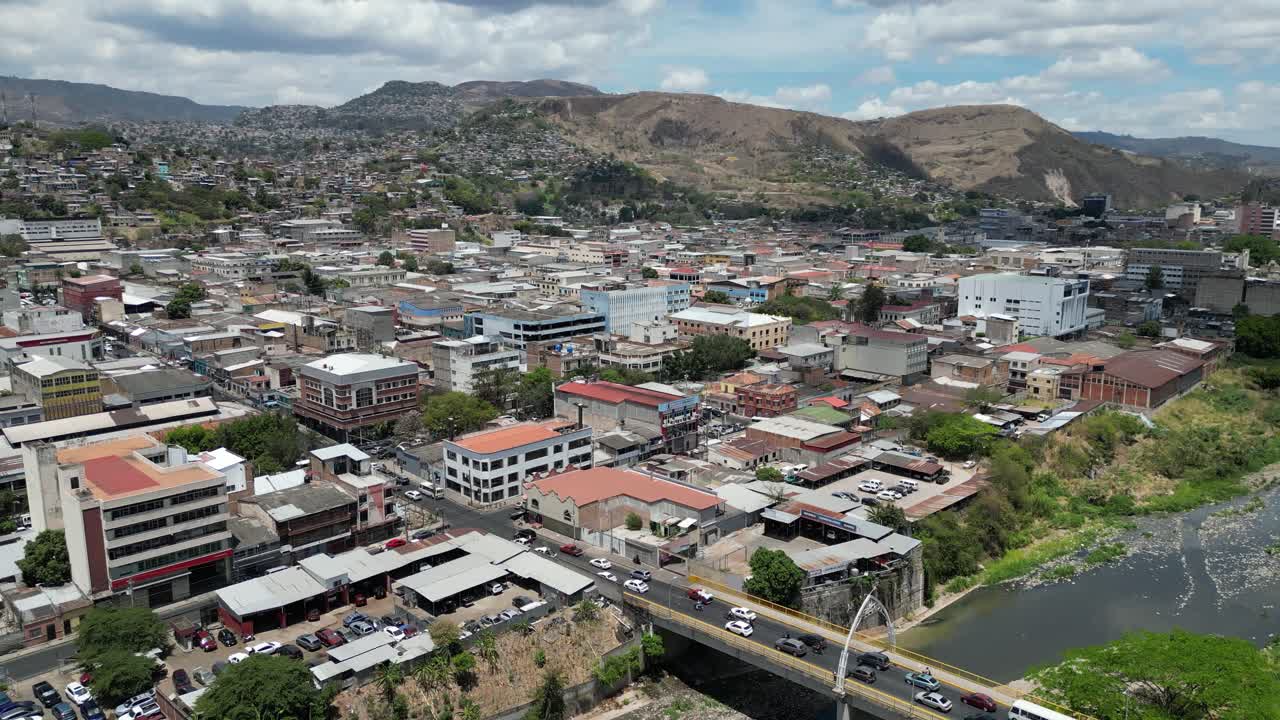 Aerial View of Tegucigalpa, Honduras, Urban Landscape and Economic Growth