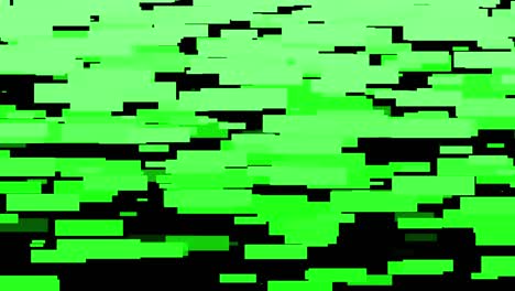fondo negro con cuadrados verdes en movimiento
