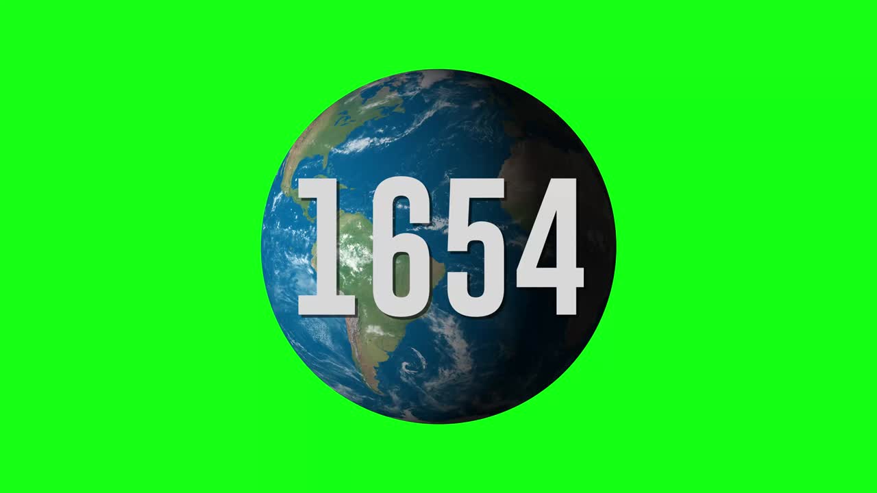 지구 행성의 진화에 대한 애니메이션, 세계, 세계의 시간 경과