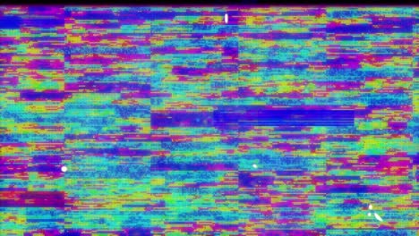 animation of screen with glitch stripes flickering in hypnotic motion in seamless loop