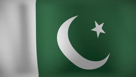 animation of waving flag of pakistan