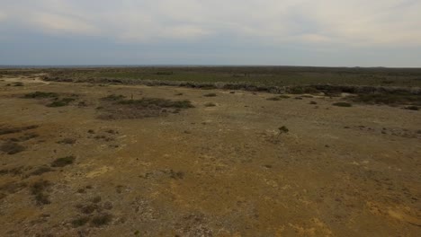 Aerial-shot-of-the-caves-which-Arawak-Indians-used-on-Bonaire