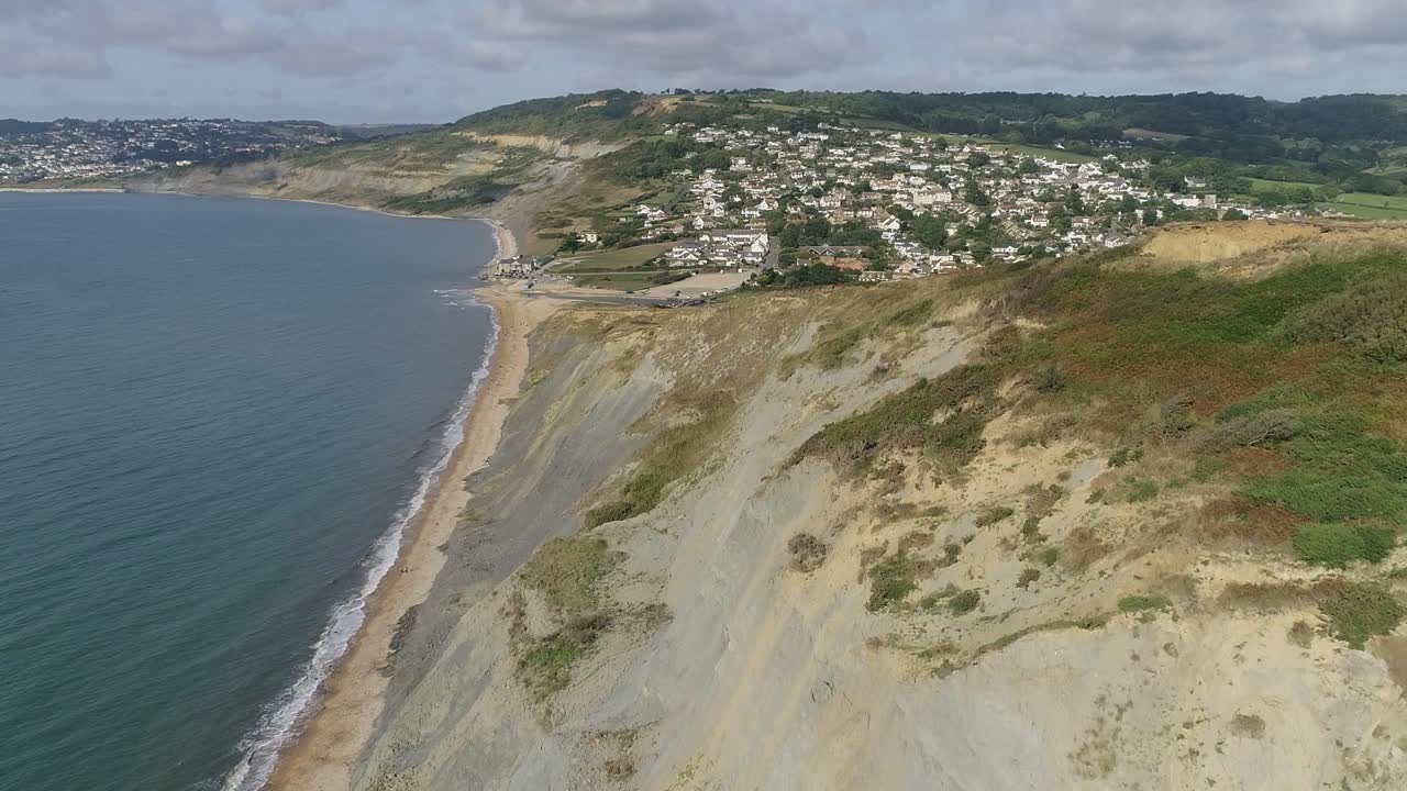 Coastal Cliffs and Village