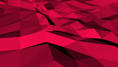 motion dark red low poly abstract background 3