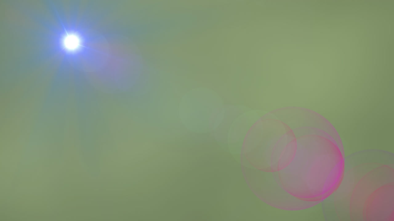 animación de llamaradas de lentes iluminadas que vuelan sobre un fondo gris.