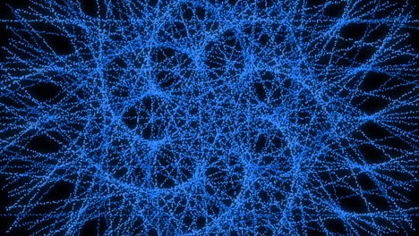 patrón de forma de punto de color azul animación gráficos de movimiento
