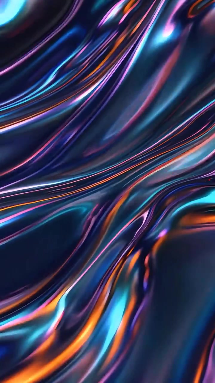 Sfondo di Onde Metalliche Astratte 4K