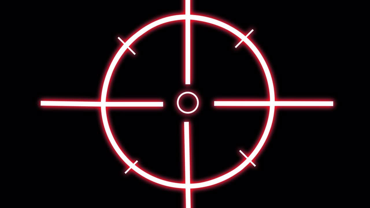 네온 빨간 스코프.