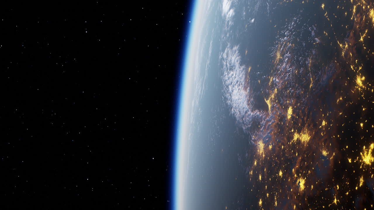 las luces nocturnas de la tierra vistas desde el espacio