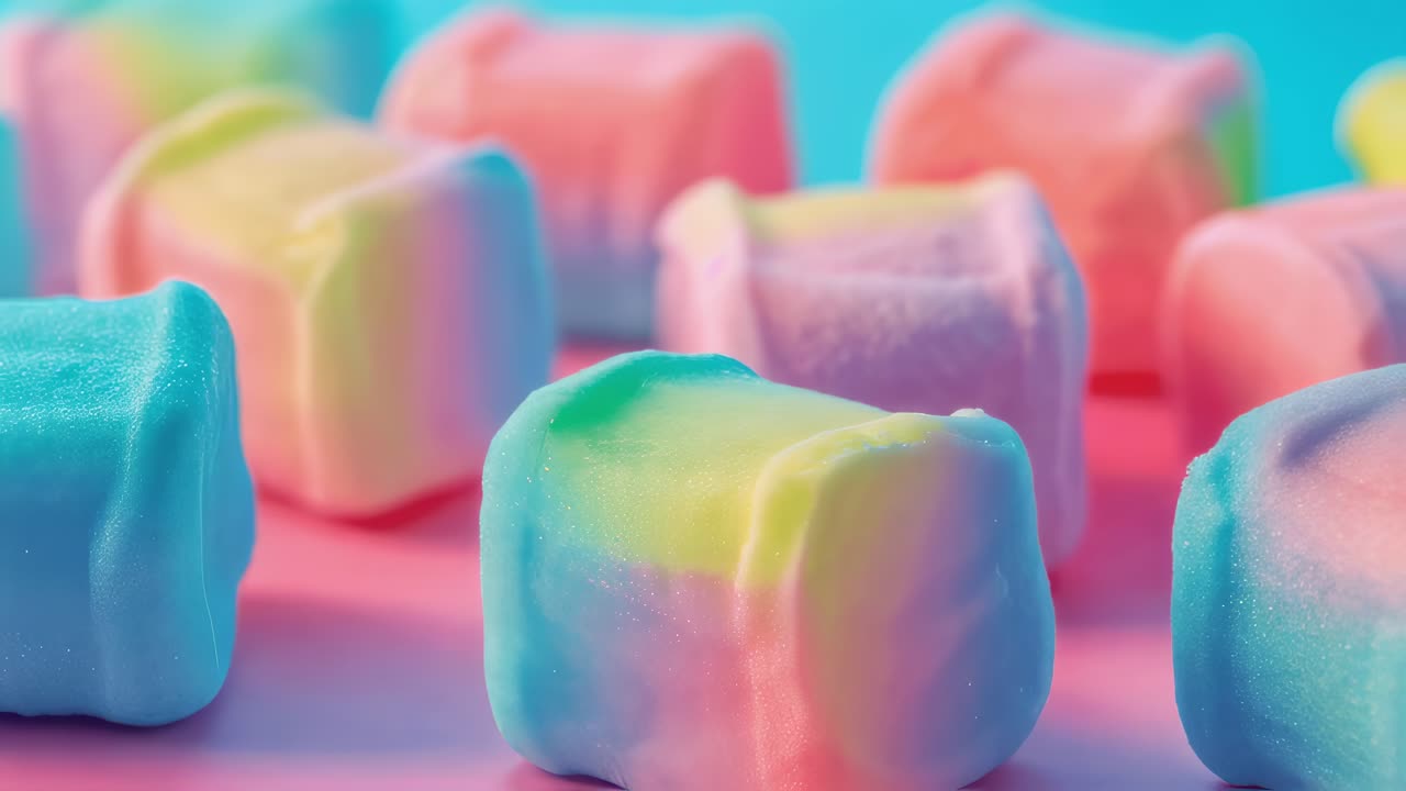 Colorful Rainbow Marshmallows