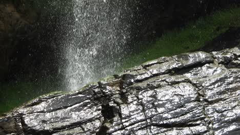 crocodile river waterfall flowing and falling over rocks at the walter sisulu national botanical gardens in roodepoort, south africa