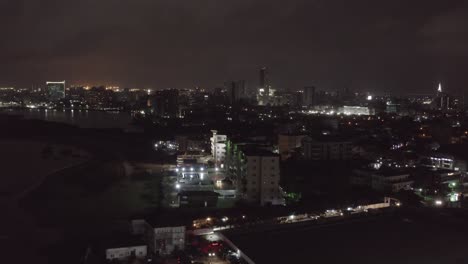 ciudad de noche nigeria drone 09
