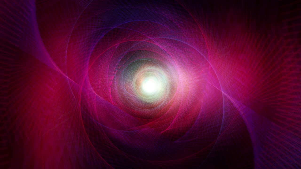 abstract bellissima rete di filo colorata con sfondo di tunnel di luce flare. 4k 3d seamless loop technology fantasy colori psichedelici vividi. bellissimo volo attraverso il tunnel digitale sfocato. loop vj.