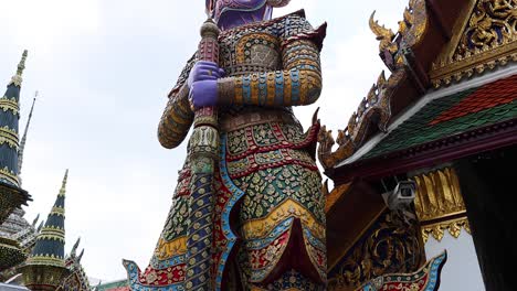 colorful statue at temple of the emerald buddha